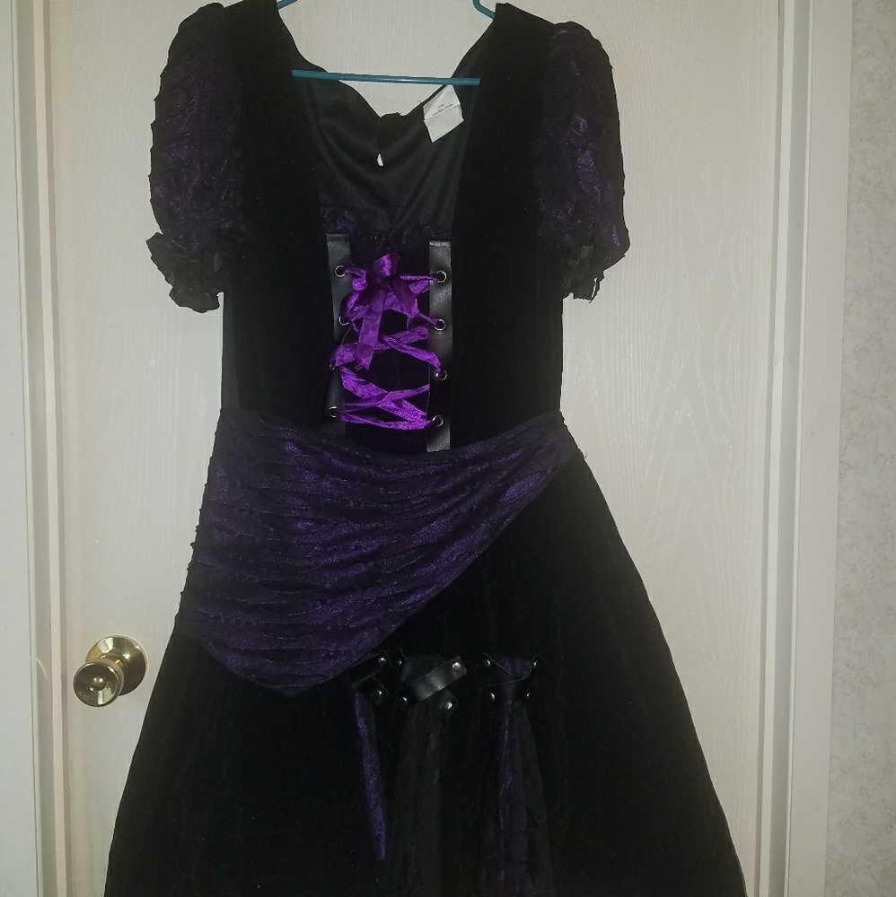 Halloween purple Witch costume